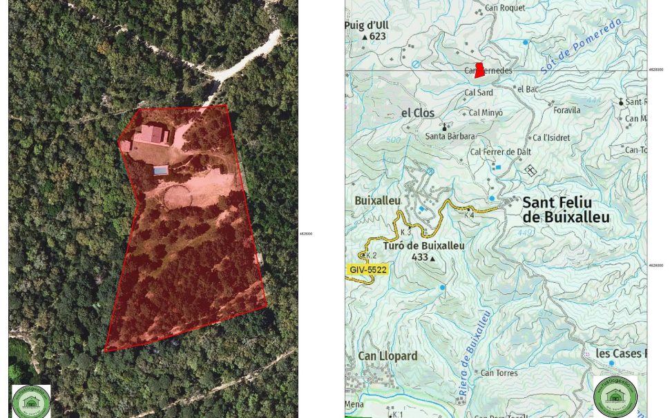 Finca rústica amb masia a Sant Feliu de Buixalleu (La Selva)