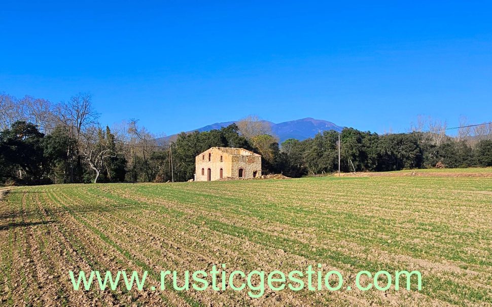 Finca rústica con masía en ruinas en Breda (Barcelona)